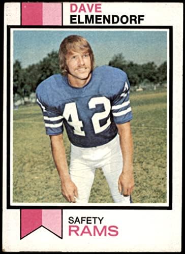 1973 Topps 365 Dave Elmendorf Los Angeles Rams (Foci Kártya) FAIR Ram Texas A&M