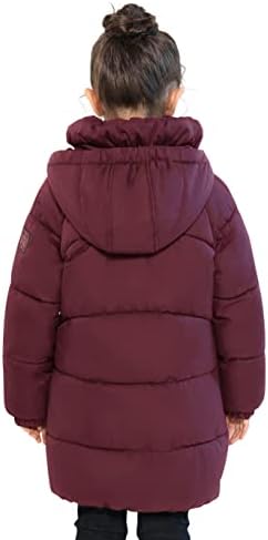 SOLOCOTE Lányok Téli Kabátok Nehézsúlyú Mediun Hossza Meleg Kabát Le -, mint a Pamut Vatta Outwear 3-14Y