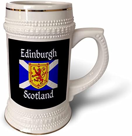 3dRose Edinburgh Skócia a Skót Zászló, vörös Oroszlán Féktelen... - 22oz Stein Bögre (stn_353446_1)