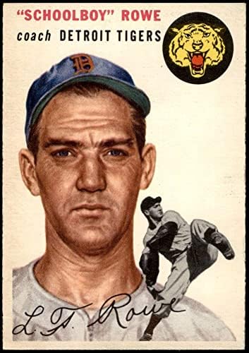 1954 Topps 197 Iskolás Rowe Detroit Tigers (Baseball Kártya) EX/MT+ Tigris
