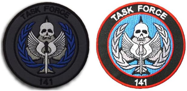 2db Task Force 141 Hímzés Javítás Katonai Taktikai Morál DIY Jelkép Eszköz, Felszerelés Applied a Horog Hímzett Javítás
