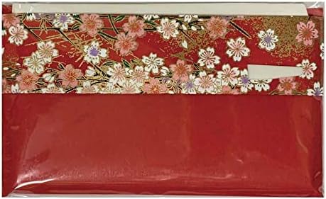 Mino Japán Washi Toraditional kaishi papír, 30 lap normál kaishi papír a Japán színes Yuzen papír elhappolni édes válassz [piros], 5.7