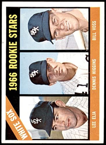 1966 Topps 529 White Sox Újoncok Lee Elia/Dennis Higgins/Bill Voss Chicago White Sox (Baseball Kártya) EX White Sox