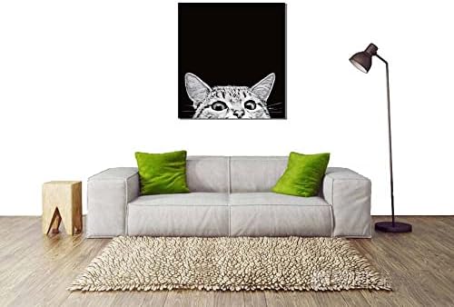 ZYCH Absztrakt kedvtelésből tartott állat macska Olaj festmény dekorációs festés vászon wall art lóg közvetlenül a nappali, hálószoba,