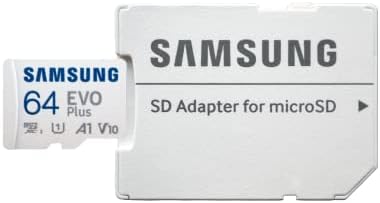 Samsung Micro EVO Plus 64 gb-os SDXC Memória Kártya Adapterrel Működik a Samsung A22 5G, A13 5G, A52s 5G Telefon (MB-MC64) Osztály 10 U1 UHS-én