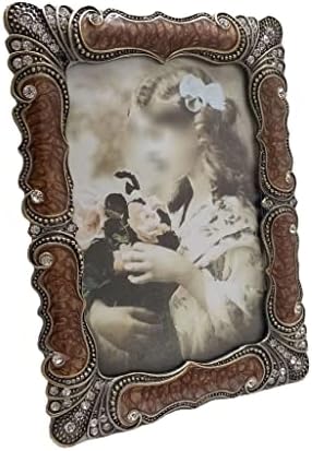 LIUYUNQI Pozőr Vintage Fotó Keret Fém Három-dimenziós Üveg Képkeret Otthoni Dekoráció