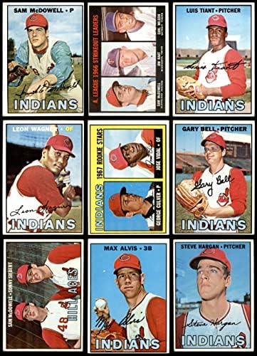1967 Topps Cleveland indians Csapat készen áll Cleveland indians (Set) VG+ Indiánok