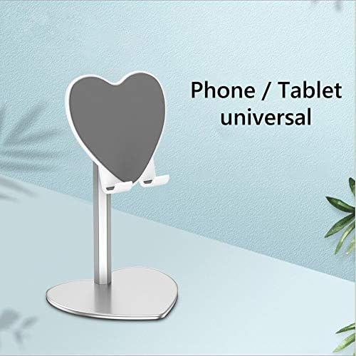 hudiemm0B Asztali Telefon Tartó, Univerzális Szív Alakú Állítható Asztali Mobiltelefon, Tablet Jogosultja asztali Állvány