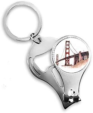 Golden Gate Híd Amerikában a Kaliforniai Köröm Zimankó Gyűrű kulcstartó Sörnyitó Clipper