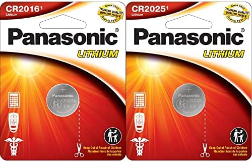 Panasonic CR 3.0 Voltos Hosszú Élettartamú Lítium gombelem Elemeket a Gyermek Ellenálló, 1-Akkumulátor & CR2025 3.0 Voltos Hosszú