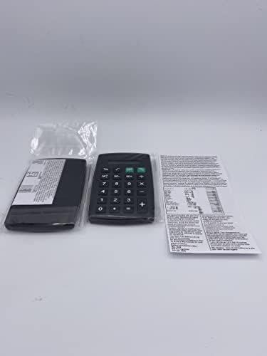 Fekete Pocket Calculator (akkuval) Nyolc(8) Számjegyű Kijelző (4.5 x 2.75) - 2/Csomag