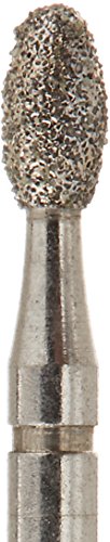 Crosstech többfunkciós Gyémánt Burs 379/018S (1,8 mm fej mérete, 3,4 mm fej hossza), a Súrlódás Markolat Szár, Közepes TOJÁS (Csomag 5)