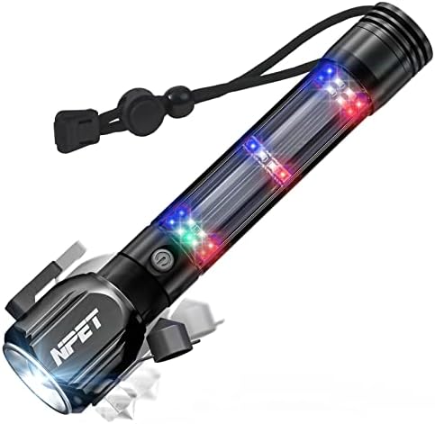 NPET T10-5 Napelemes Zseblámpa Autó Lámpa Nagyítható 1000 Lumen LED COB Fény USB Újratölthető Taktikai Multi-Function Fáklya Vészhelyzeti