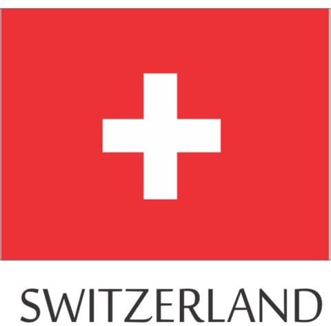 Svájc Zászló Nehéz Sapka Sisak Matricák Matrica - 1 Darab