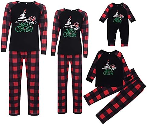 Családi Karácsonyi Pizsama Megfelelő Készletek Xmas Megfelelő Pizsama Felnőttek számára, nyaraló Xmas Hálóruha Készlet Loungewear