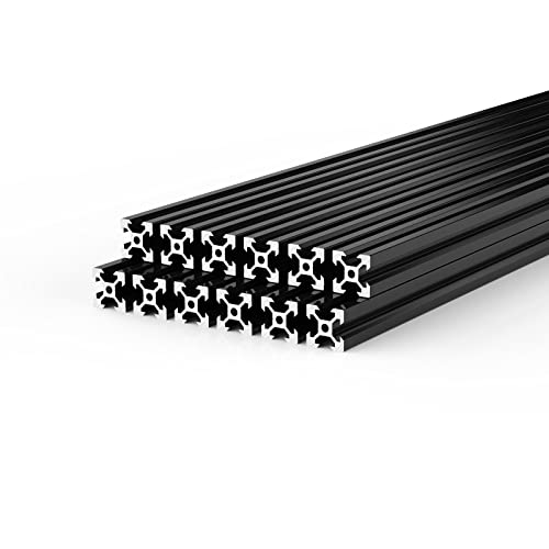 FEYRINX 12DB 2020 V Típusú Alumínium Profil 800mm, Európai Standard Lineáris Sín Eloxált Fekete Extrudálás Keret 3D Nyomtató