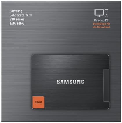 SAMSUNG 830-as Sorozat 2.5-Inch, 256 gb-os SATA III MLC Belső Solid State Drive (SSD) Asztali Upgrade Kit MZ-7PC256D/AM