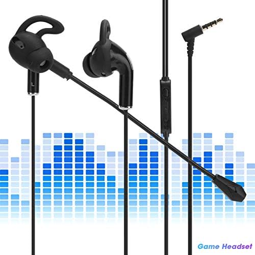 Soraz Kettős Mikrofon Fülhallgató, 3.5 mm-es Felület Drót‑Control Játék Fülhallgató Esports Fülhallgató Játék Fülhallgató, Kültéri