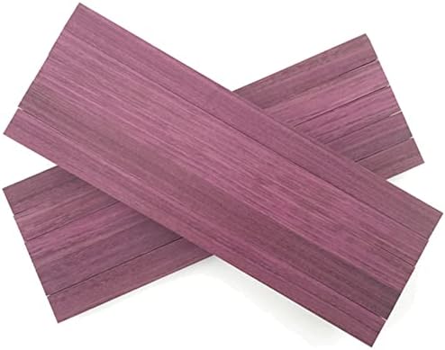 NUPART 1 Db Természetes Purpleheart (Peltogyne) DIY Fa Gyöngyök Ketrec Csúzli Kés Kezelni (Szín : 20x10x5 cm)