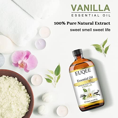 Vanília+Rozmaring illóolaj Pure & Natural Terápiás Minőségű Olaj - Üveg Cseppentő a Diffúzor, Szappanos gyertyakészítés, Aromaterápia