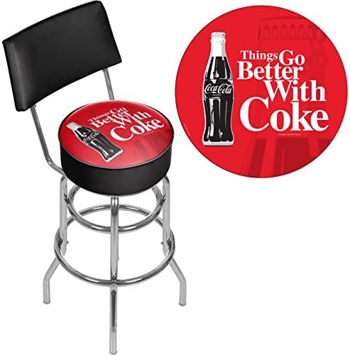 Védjegy Gameroom Kólát Forgatható bárszék a Vissza - Coca-Cola Jobban mennek a Dolgok, a kólásüveg Művészet