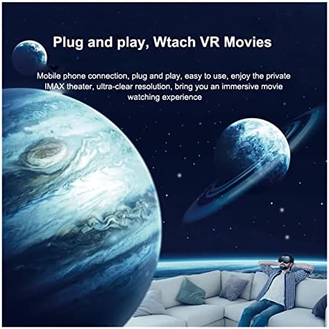 3D-s Okos Szemüveg Óriás Képernyőn VR Headset Képernyő Ugyanaz, Sztereó Mozi Pro Virtuális Valóság Szemüveg-Kompatibilis iPhone, Android