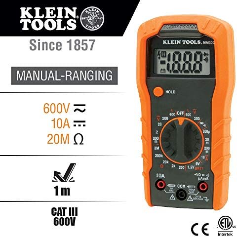 Klein Eszközök 80057 Elektromos Hőmérséklet tesztkészletet 10:1 Infravörös Hőmérő, Digitális Multiméter, 2 részes