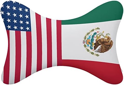 USA-ban a Mexikói Zászló Autó Párnák Memory Hab Puha Fejtámlán Párnát Feje Pihenni Hazafelé Irodai Szék 2 Pack