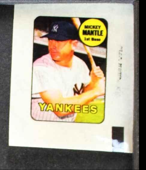 1969 Topps Mickey Mantle New York Yankees (Baseball-Matrica) EX/MT Yankees
