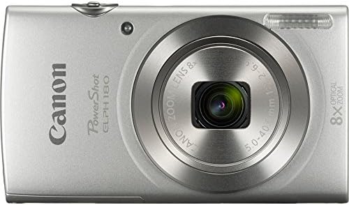 Canon PowerShot IXUS 180 20MP 8x Optikai Zoom, HD Videó, Digitális Fényképezőgép (1093C001B) - (Felújított)