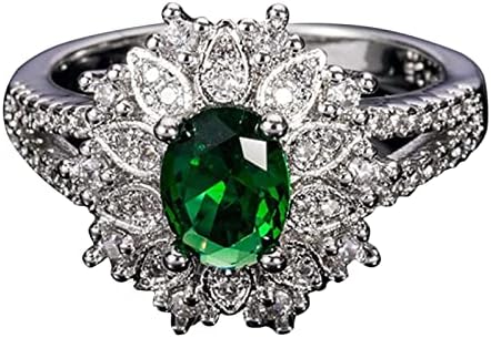Kreatív Kellékek High-End Luxus Teljes Gyémánt Mikro Szett Cirkon Női Gyűrű, Eljegyzési Gyűrű Gyűrű Méret 7