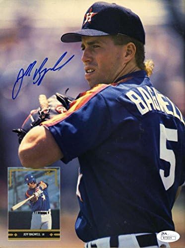Jeff Bagwell Szövetség Coa-Cert Hiteles Kézzel Aláírt 1992 Beckett Magazin Autogram - Dedikált MLB Magazinok