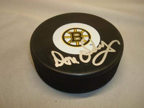 Don Cherry Aláírt Boston Bruins Jégkorong Dedikált PSA/DNS-COA-1A - Dedikált NHL Korong