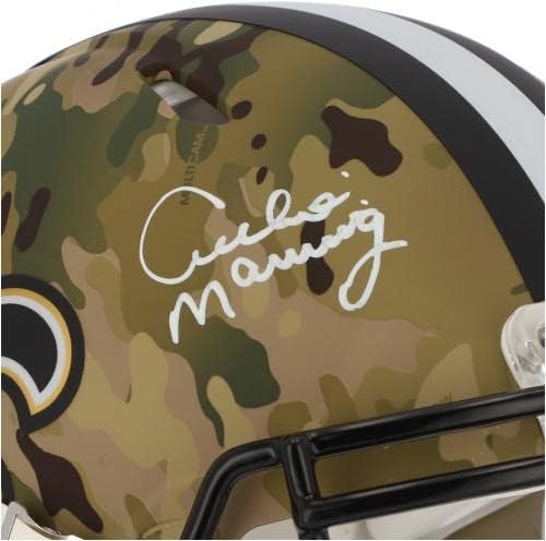Archie Manning New Orleans Saints Dedikált Riddell Sebesség CAMO Alternatív Hiteles Sisak - Dedikált NFL Sisak