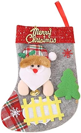 Kis Golyókat Pack Karácsonyi Kellékek Santa Clau Zokni Ajándék Táska Ablak Dekoráció Karácsonyfadísz Üveg Kristályok (B, Egy Méret)