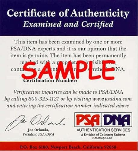 Johnny Padon PSA DNS-Coa Aláírt 8x10 Fotó Vörösök Autogram - Dedikált MLB Fotók