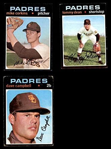 1971 Topps San Diego Padres Közelében Csapat készen áll a San Diego Padres (Set) GD+ Padres