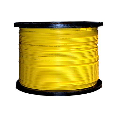 CableWholesale Tömeges Zipcord Optikai Kábel, Singlemode, 9/125 Mikron, Két Szál - Duplex Optikai Kábel, Sárga, Kelő Névleges, Orsó, 1000 méter
