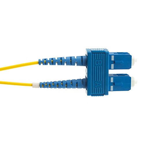 CableWholesale Optikai Kábel, 2 Méter (6.6 láb) LC SC (Lucent Csatlakozó Előfizetői Csatlakozó) Duplex 9/125 Single-Mode Fiber