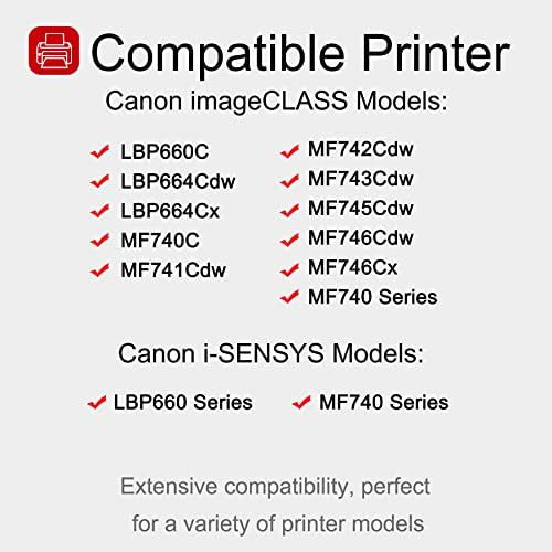 1 Csomag 055 3013C001 Sárga Festékkazetta: Kompatibilis CRG-055 Csere Canon i-SENSYS LBP660 MF740 Sorozat ImageClass LBP664Cdw LBP664Cx