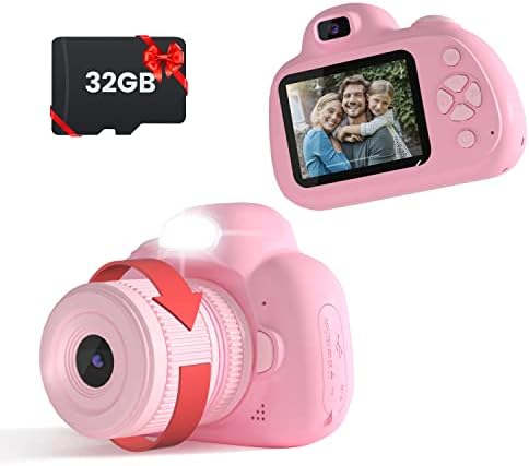 A gyerekek Fényképezőgép, Digitális videokamera, Gyerekeknek, Születésnapi Ajándék 3 4 5 6 7 8 9 Éves Lányok, Kisgyermek, Gyermek Fényképészeti