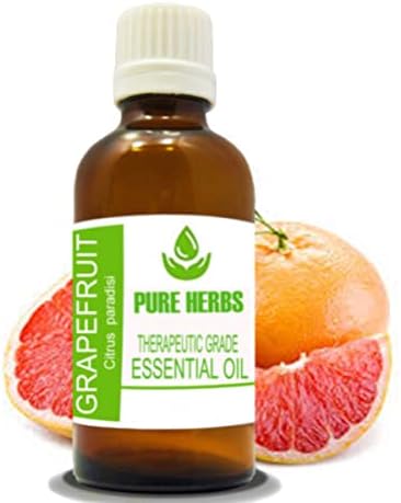 Tiszta Gyógynövények, Grapefruit (Citrus paradisi) Pure & Natural Therapeautic Minőségű illóolaj Nélkül Cseppentő 5ml