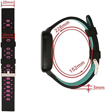 PURYN 20mm Színes Watchband szíj, a Garmin Forerunner 245 245M 645 Zene vivoactive 3 Sport szilikon Okos watchband Karkötő