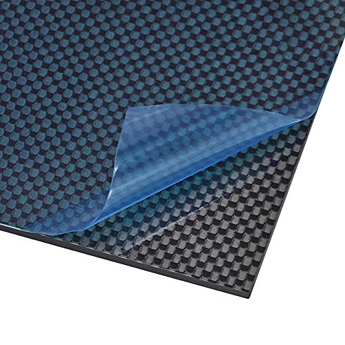 uxcell Szénszálas Lemez Panel Lap 250mm x 100mm x 1mm Szénszálas Testület (Sima, Fényes)