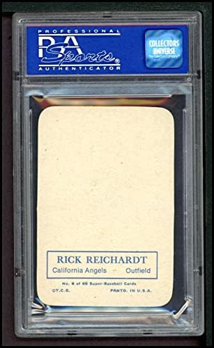 1969 Topps 8 Rick Reichardt Los Angeles Angels (Baseball Kártya) PSA a PSA 9.00 Angyalok