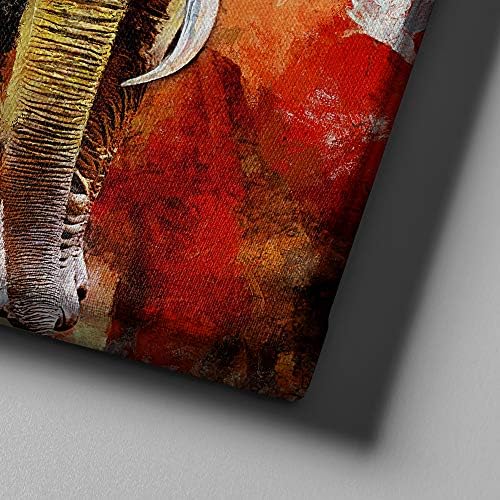 PKONE Vicces Elefánt Vászon Wall Art Állatok Grafika, a Festészet Modern Nyomtat Otthon Dekoráció Nappali, Hálószoba, Fürdőszoba,