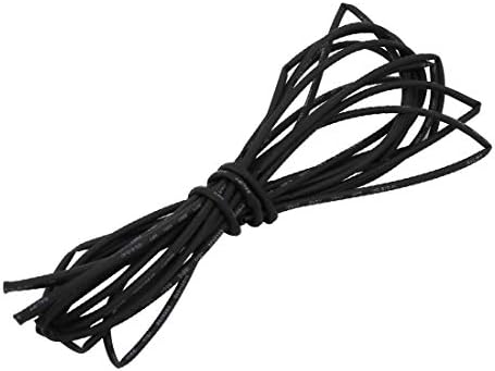 Új Lon0167 Hő Zsugorodó Kiemelt Cső Wire Wrap megbízható hatékonyság Kábel Hüvely 2 Méter Hosszú, 0,6 mm, Belső Átm Fekete(id:a09