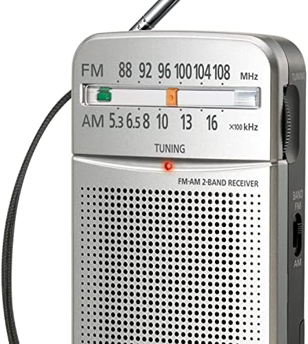 Panasonic RF-P50 Zsebében AM/FM Rádió, Ezüst (Megszűnt Gyártó által)