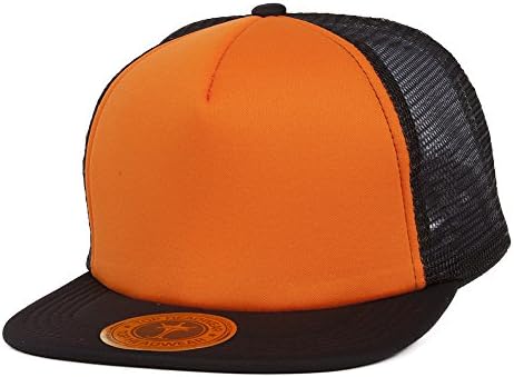 TopHeadwear Állítható Traktoros Caps - Fekete/Narancs