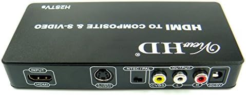 ViewHD HDMI TV Kompozit RCA AV + S-Video Converter | Include AV & S-Video Kábelek + HÁLÓZATI Adapter | Modell: H2STVs